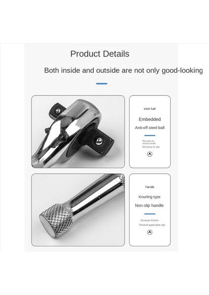 2x 72 Diş Çırpma Soketi Anahtarı Mini 1/4inch 3/8inch Çift Uçlu Tork Anahtar Sulağı Çubuk Tornavida Bit Tool (Yurt Dışından) modelleri