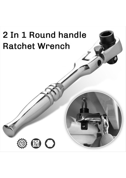 2&#39 De 1 Yuvarlak Tutucu Cırcır Anahtarı 1/4 Çift Uçlu 72 Diş Hızlı Somun (Yurt Dışından) indirimleri