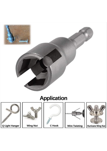 Kasırga Deklanşör Matkap Bit Kanat Somun Matkap Bit Kanat Soketi Güç Kanadı Somun Sürücüsü Seti Panel Somunları Için 1/4inch Hex Shank (Yurt Dışından) fırsatları