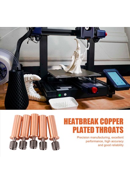 Bi-Metal Heatbreak Bakır Kaplama Boğazlar Kobra2/kobra2 Pro/kobra2 Max Için Yüksek Sıcaklık Direnç (Yurt Dışından) fırsatları