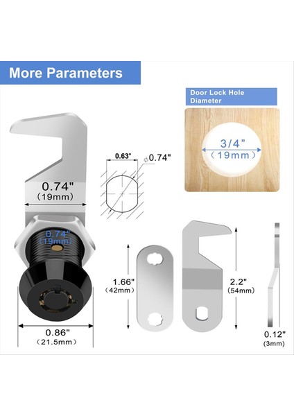 Anahtar Aynı Anahtar Dolap Kilidi Kanca Kam Kilidi Çinko Alaşımı Rv Kilidi CM1917 CM1930 1-1/8 Inç ile Siyah Alet Kutusu Kilidi (Yurt Dışından) indirimleri