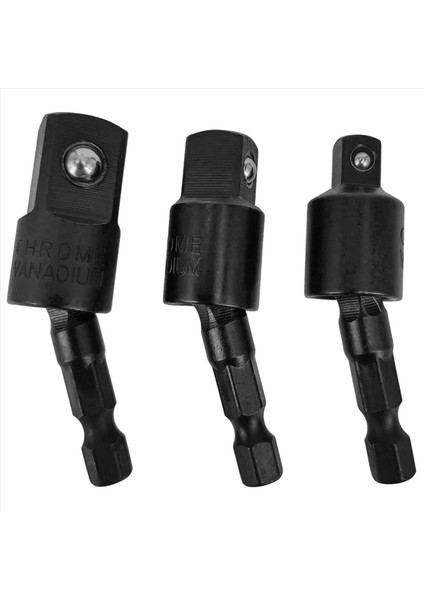 6pc Wobble Soket Adaptörleri Evrensel Döner Soket Seti 1/4 Inç Hex Saf - 1/4 3/8 1/2 Kare Soket Sürücüleri (Yurt Dışından) fiyatları