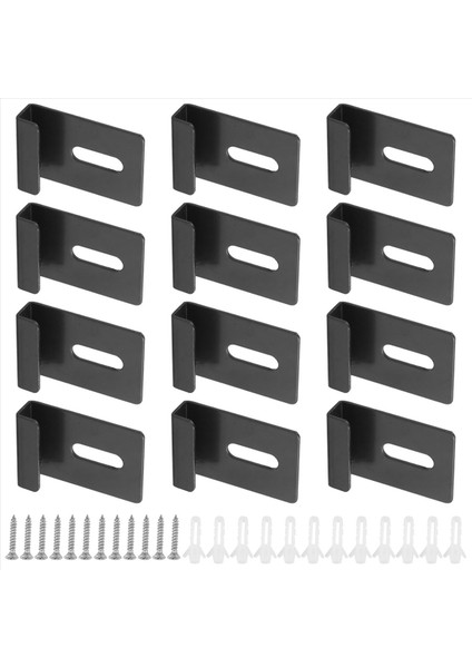 12 Adet Ayna Klipsleri Çerçevesiz Ayna Için Geniş Kanal Ayna Askısı Ağır Ayna Braketleri Asılı Tutucular Kiti (Yurt Dışından) modelleri