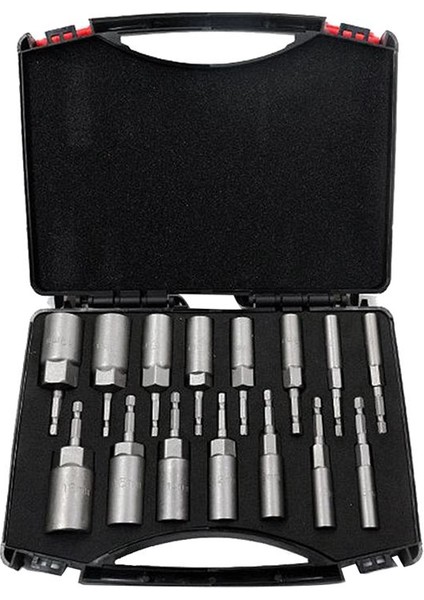 5 5MM-19MM Altı Soket Kollu Mozalar Somun Sürücüsü Seti Güç Tornavida Tutma Aletleri Güç Matkapları Etki Sürücüleri (Yurt Dışından)