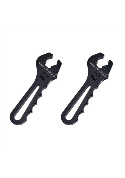 2x AN3-AN16 Tüp Anahtar Hortum Hortum V-Tipi Ayarlanabilir Anahtar Hortumu Bulaşma Siyahı (Yurt Dışından)