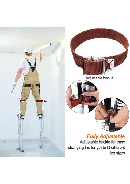 4 Paket Alçıpan Çıtır Yedek Parçalar Konfor Çatı Pedleri Koruyucu Yastıklı Bacak Bantları Naylon Ayarlanabilir Çıtır Bacak Kayışları (Yurt Dışından) fırsatları