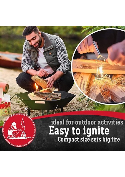 Şömine Ahşap Soba Kamp Ateşleri Izgara Ateş Çukuru Içen Barbekü - Kokusuz Kömür Başlangıç Çubukları Için Yangın Başlayanlar (Yurt Dışından) modelleri
