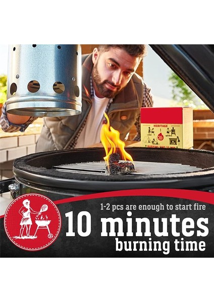 Şömine Ahşap Soba Kamp Ateşleri Izgara Ateş Çukuru Içen Barbekü - Kokusuz Kömür Başlangıç Çubukları Için Yangın Başlayanlar (Yurt Dışından) fırsatları