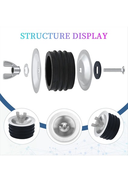 3 Inç Kanalizasyon Temizleme Kapağı Pratik Genişleme Boru Tapası Kanalizasyon Boru Tapası Kanalizasyon Temizlik Kapağı Mekanik Test Fiş (Yurt Dışından) modelleri