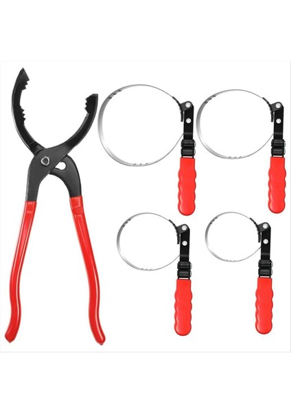 Yağ Filtresi Anahtarı Seti Yağ Filtresi Döner Anahtar Seti 2-3/4 Inç Ila 5-1/4 Inç 12 Inç Ayarlanabilir Yağ Filtre Pense (Yurt Dışından)