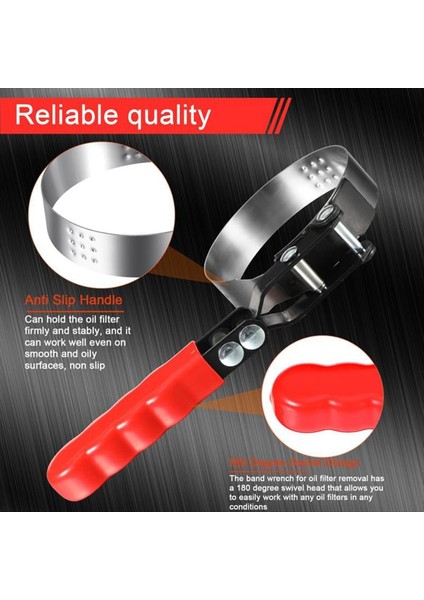 Yağ Filtresi Anahtarı Seti Yağ Filtresi Döner Anahtar Seti 2-3/4 Inç Ila 5-1/4 Inç 12 Inç Ayarlanabilir Yağ Filtre Pense (Yurt Dışından) indirimleri