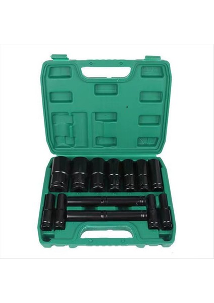 Etki Soketi Seti 1/2 Sürücü -15PCS-METRIK Boyut (10-32MM) Soketler 6 Puan Hex Tasarım (Yurt Dışından)