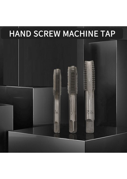 7pcs M3 - M12 Metal El Vidalı Makine Metrik Tap Tap Tap Matkap Bit Seti Gümüş (Yurt Dışından) fırsatları