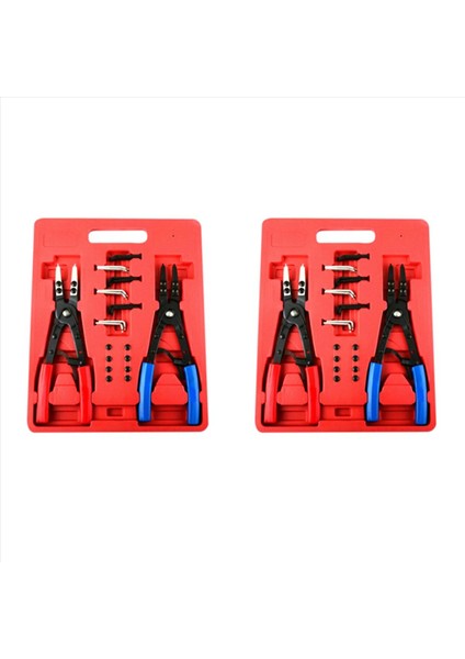 4 Pc 10 Inç Cırcır Tipi Circlip Çoğaltma Kurulumu Snap Ring Pensesi Set (Yurt Dışından)