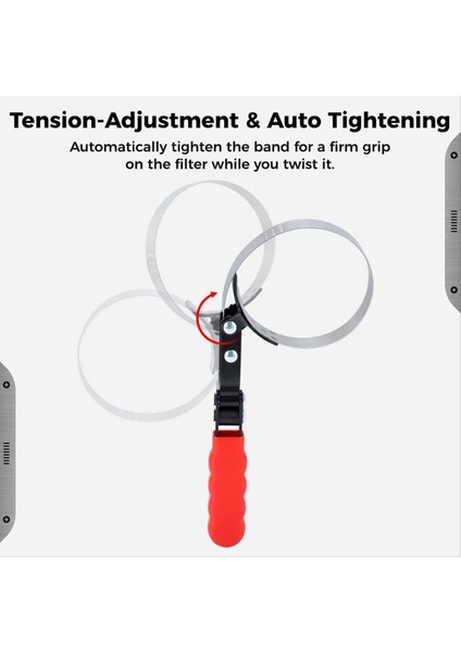 Döner Yağ Filtre Anahtarı Seti 4 Parçalı Yağ Filtresi Çıkarma Aracı Paslanmaz Çelik Sökücü Penseler (2-3/4 Inç Ila 5-1/4 Inç) (Yurt Dışından) fiyatları