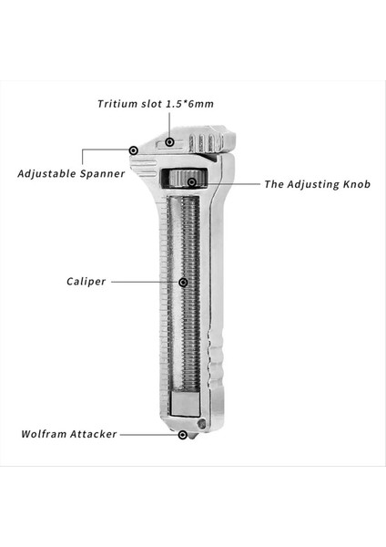 4pcs Mini Anahtar Pocket Taşınabilir Çok Elçisi Şımarık Aracı Açık Hava Kampı Için Kompakt Titanyum Çok Fonksiyonlu Takım Anahtarı (Yurt Dışından)