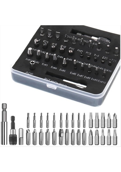 33PCS Hasarlı Vida Çıkarıcı Kiti ve Tornavida Bitleri Ayarla Çıkarılmış Soyulmuş Vidalı Cıvata Ekstraktör Seti (Yurt Dışından) fiyatları