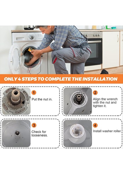 TB123A Çamaşır Makinesi Sulma Anahtarı Yıkayıcı Spanner Anahtarı Yıkayıcı Onarım Için 1-11/16 Inç (Yurt Dışından) indirimleri