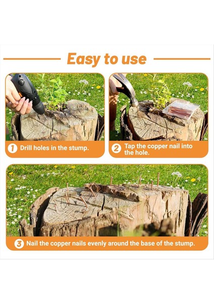 Ağaç Güdük Köklerini Öldürmek Için 15 Adet Bakır Çivi 3 15 Inç Bakır Çivi Matkap Ağaçlar Için Kazık Çıkarma Çivi (Yurt Dışından) fiyatları