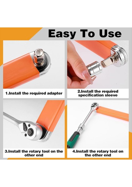 Ofset Uzatma Anahtarı ve Tork Anahtarı Kiti 1/2inch 1/4inch ve 3/8inç Kare Tork Anahtarları (Yurt Dışından) fiyatları