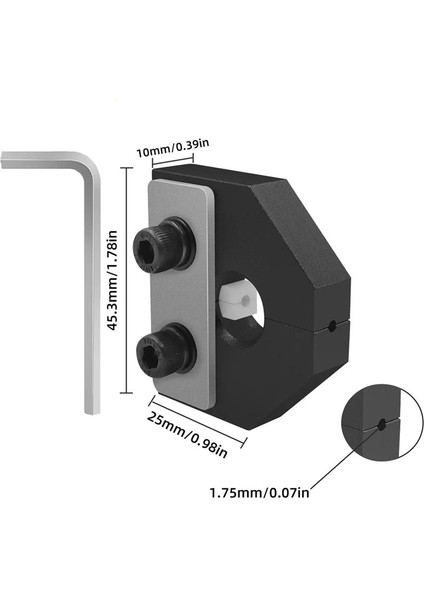 3D Yazıcı Aksesuarları 1 75MM Filament Kaynakçı Konnektör Birleştirici Aracı Filament Spliamer Her Türlü Pla/abs/petg Gümüş (Yurt Dışından) indirimleri