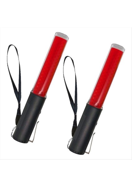 Trafik Batonları Trafik Kontrol Çubuğu Güvenlik Işık Batonları Park ve Havaalanları Için Sinyal Batonları 26CM 2 Adet (Yurt Dışından)