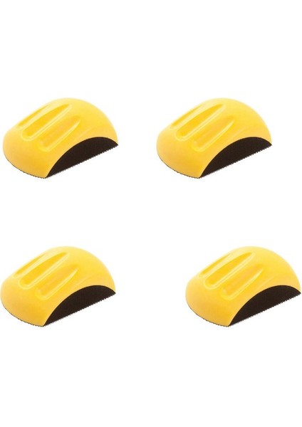 4x 6 Inç El Zımparalama Bloğu Kanca ve Döngü Zımpara Kağıdı El Pedi Parlatma Pedi Aşındırıcı Aletler (Yurt Dışından)