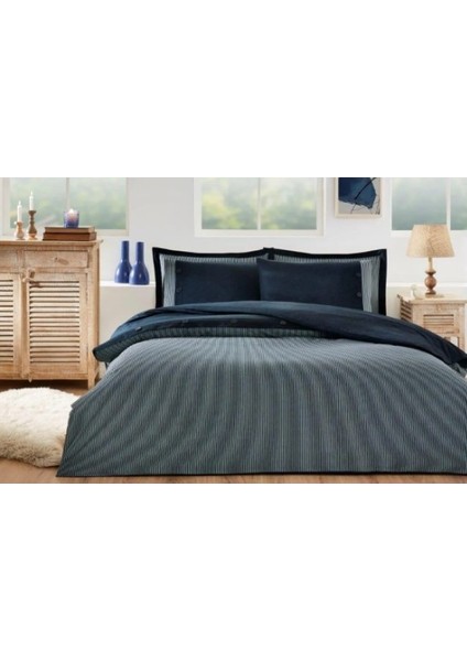 Özdilek Çift Kişilik Ranforce Nev Takımı Natural Lacivert