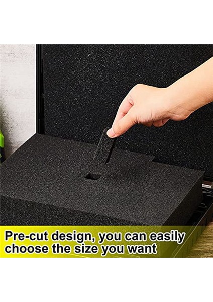 Kılıflar Için 4 Adet Köpük Ekleme Takım Kutusu Köpük Izgara Çizgisi Köpük Küpleri Şok Geçirmez Sünger Ped 40X40X2CM/40X40X5CM (Yurt Dışından) indirimleri