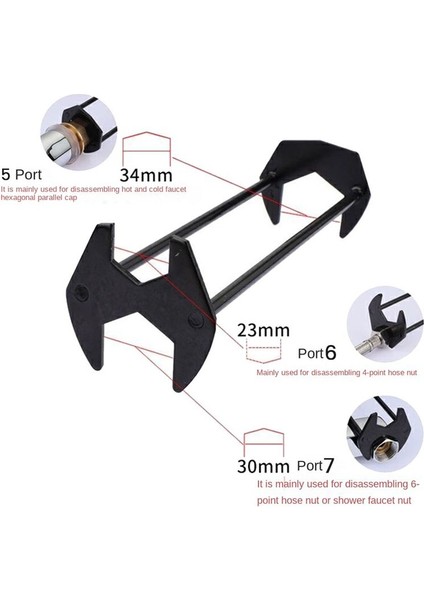 Mutfak Onarımı Sıhhi Tesisat Alet Lavut Musluk Anahtar Tesisat Borusu Dört Pençe Anahtarı Banyo Anahtarı Aracı Setleri 3 Bayonet (Yurt Dışından) modelleri