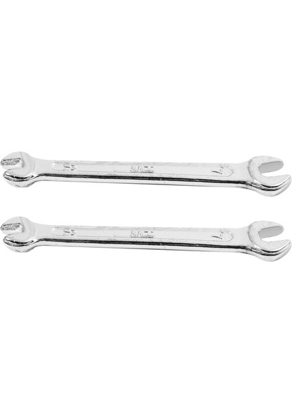 2x Gümüş Ton 5 5mm x 7mm U Şekil Çift Açık Uçlu Anahtar Aracı (Yurt Dışından)