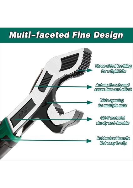 6 Inç Ayarlanabilir Anahtar Otomatik Boyut Ayarlama Anahtarı Kendi Kendine Ayarlayan Hızlı Anahtar Çok Büyüklükte Yay Ayarlanabilir Anahtar (Yurt Dışından) modelleri