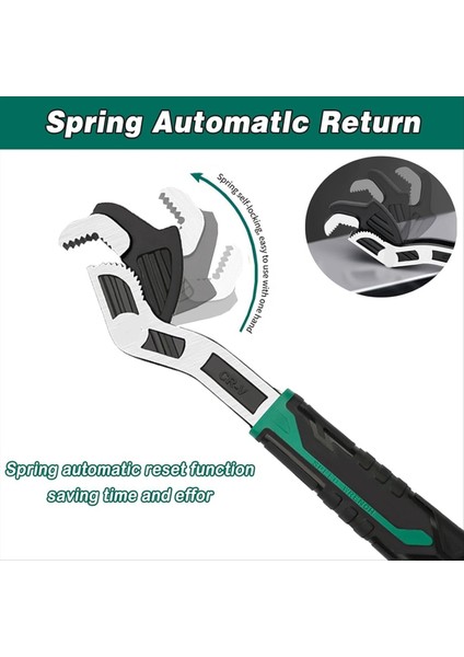 6 Inç Ayarlanabilir Anahtar Otomatik Boyut Ayarlama Anahtarı Kendi Kendine Ayarlayan Hızlı Anahtar Çok Büyüklükte Yay Ayarlanabilir Anahtar (Yurt Dışından) fırsatları