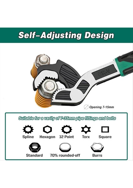 6 Inç Ayarlanabilir Anahtar Otomatik Boyut Ayarlama Anahtarı Kendi Kendine Ayarlayan Hızlı Anahtar Çok Büyüklükte Yay Ayarlanabilir Anahtar (Yurt Dışından) indirimleri