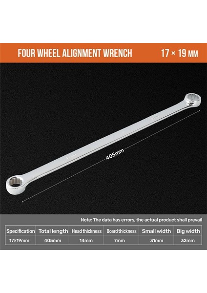 Dört Tekerlekli Konumlandırma Anahtarı Bakım Aracı 17-19MM (Yurt Dışından) fiyatları