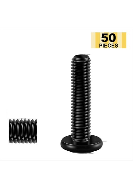 M6 x 30MM 50PCS Düz Kafa Altıgen Soket Kapakları M6 Vida Cıvataları 304 Paslanmaz Çelik Mobilya Cıvataları Tam Iplik Hex Anahtarı (Yurt Dışından) indirimleri