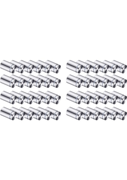 100 Paket Işaret Standoff Vidaları Reklam Vidaları Paslanmaz Çelik Duvar Standoff Montajlar Cam Akrilik Tırnak (Yurt Dışından)