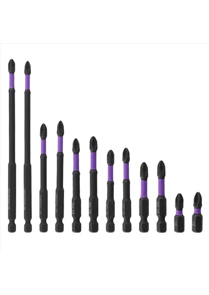 12PCS 25-150MM Manyetik Darbe Bit Kayma Anti-Kayma Tornavida Biti Elektrikli Sondaj Için Set (Yurt Dışından)