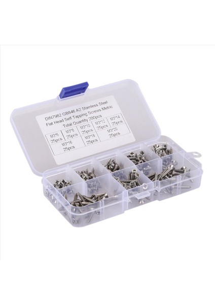 1000 Pcs M3 Paslanmaz Çelik Düz Kafa Vidaları Kitler Yüksek Mukavemetli Kendi Kendine Dokunma Vidaları Ahşap Mobilya Için Ayarlanmış (Yurt Dışından) indirimleri