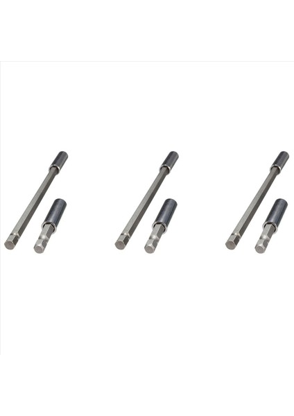 6pcs 1/4 Inç Altıgen Manyetik Bit Tutucu 60/150MM Tornavida Çubukları Güç Uzatma Matkap Sürücüsü (Yurt Dışından)