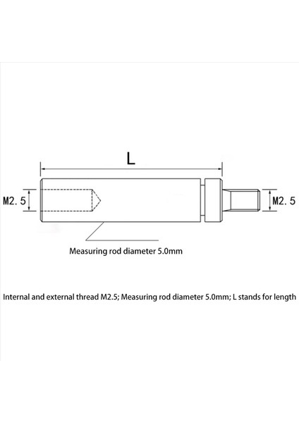 25PCS Dial Dijital Gösterge Hss Göstergesi Diyal Çubuk Uzatma Kök Çubuğu Seti M2 5 20 40 60 80 100MM Elektrik Ekipmanları (Yurt Dışından) fırsatları