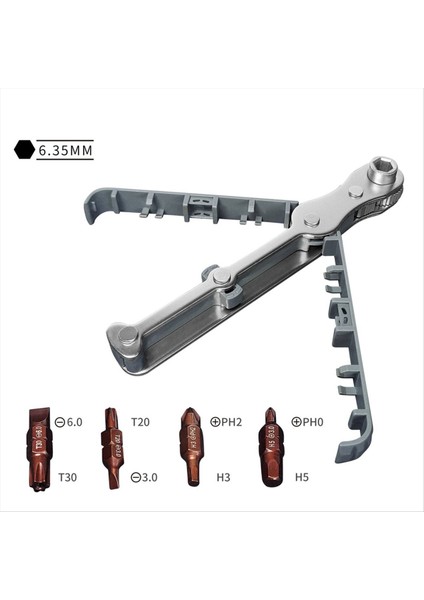 Çok Fonksiyonlu Çift Yönlü Cırcır Tornavida Seti Kayma Önleyici Kol S2 Tornavida Çift Amaçlı Tornavida Set Aracı (Yurt Dışından) fiyatları
