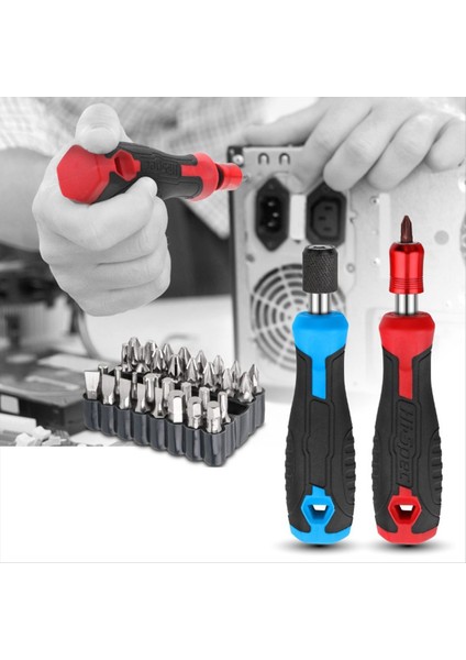 1/4inch Tornavida Bit Sapı Çok Fonksiyonlu Tornavida Seti Tornavida Matkap Anahtarı Aracı (Mavi) (Yurt Dışından) fırsatları