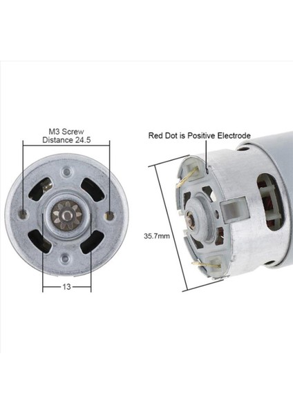 Elektrikli Matkap/tornavida Için Iki Vitesli 11 Diş ve Yüksek Tork Dişli Kutusu ile 2x RS550 18V 19500 Rpm Dc Motor (Yurt Dışından) fırsatları