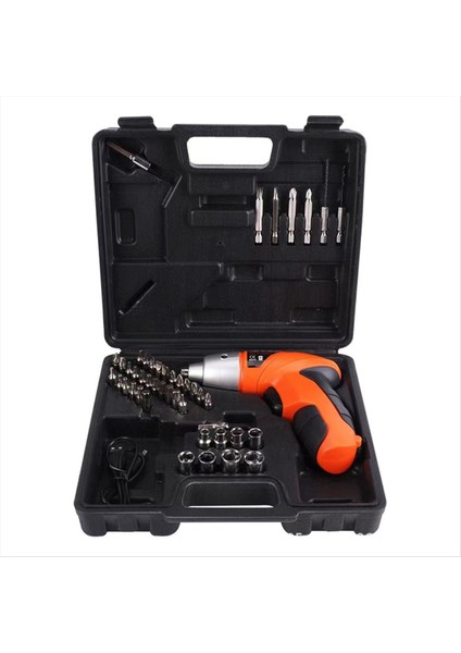 45PCS 4 8V Elektrikli Tornavida Seti USB Kablosu Şarj Edilebilir Lityum Elektrikli Tornavida Kombinasyonu El Tatbikat Seti Aracı (Yurt Dışından)