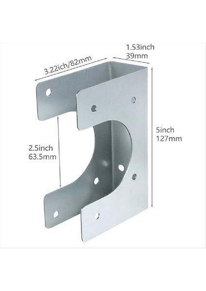 Tek Ahşap Saplamalar Için 20PCS Metal Saplama Ayakkabıları Borulara Uyuyor Ahşap Saplama Için Ekstra Destek (Yurt Dışından) indirimleri