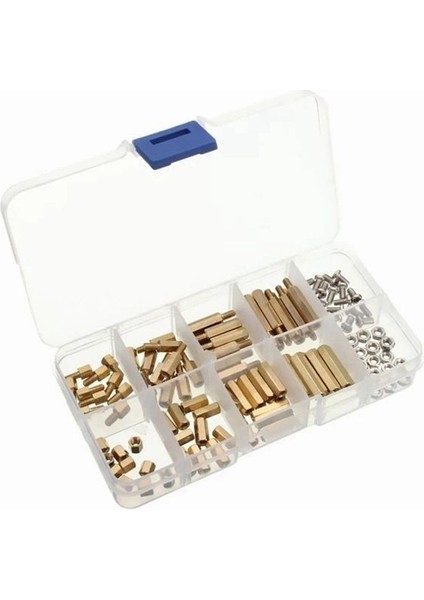 120PCS M3 Pirinç Sütun Seti Altıgen Pirinç Sütun Vidası ve Saplama Seti (Yurt Dışından)