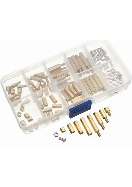 120PCS M3 Pirinç Sütun Seti Altıgen Pirinç Sütun Vidası ve Saplama Seti (Yurt Dışından) modelleri