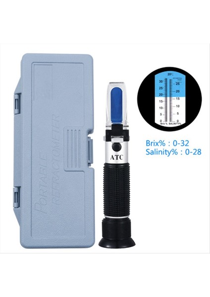 Atc Çift Ölçeği ile 2x Brix Refraktometre - Şarap Yapımında Özel Yerçekimi ve Brix Hidrometre (Yurt Dışından)