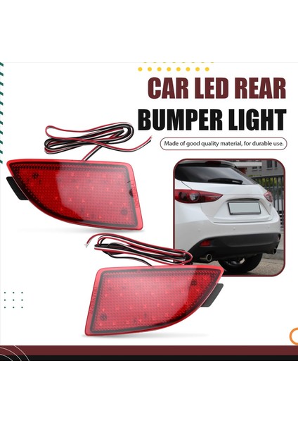 Araba LED Arka Tampon Işık Fren Lambası Arka Reflektör Işık BCW8-51-5M0B BCW8-51-5L0B Mazda 3 Hatchback Axela Bm Bl (Yurt Dışından) fırsatları
